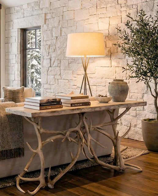 Antler Decor fits into Mid-century Modern to Classic Farmhouse