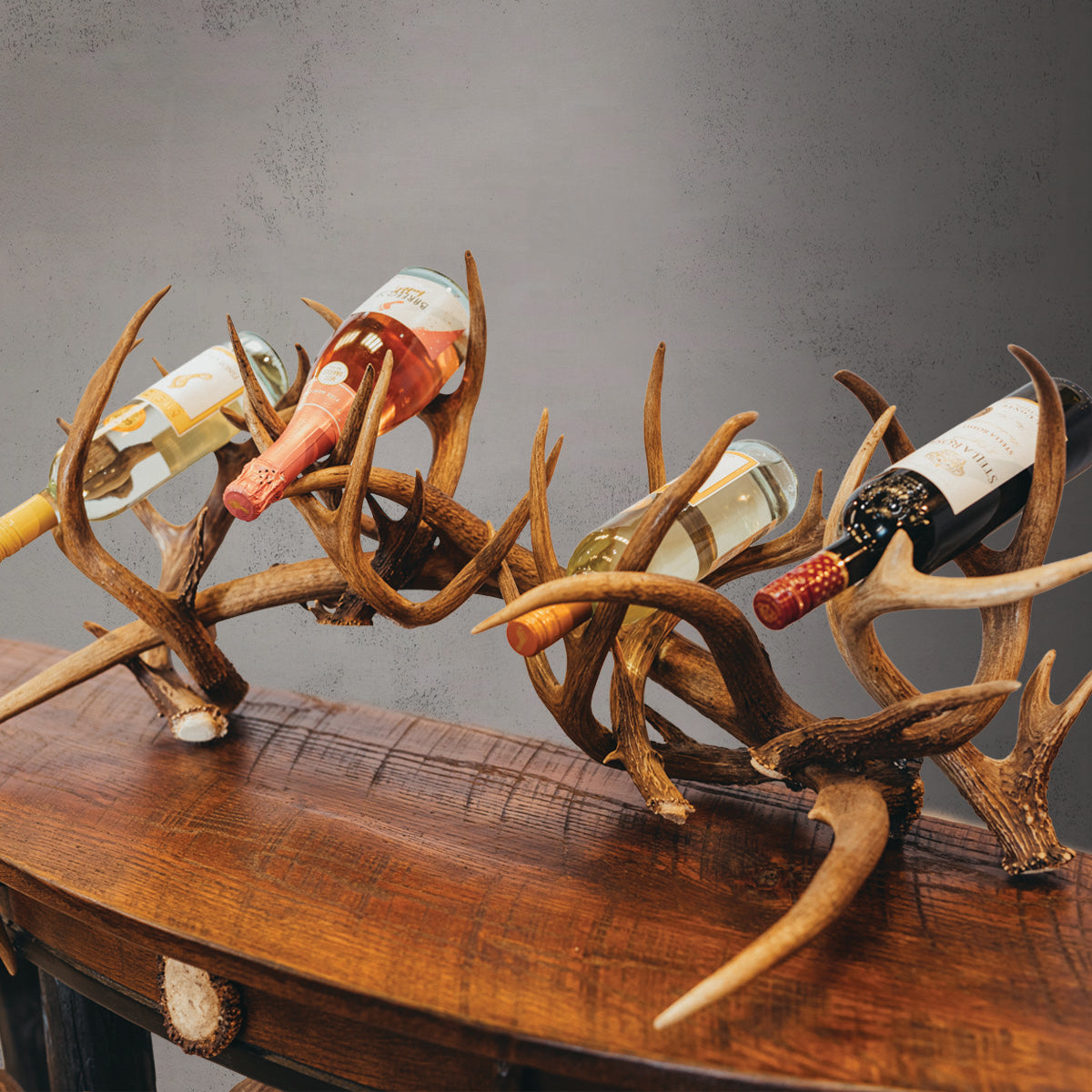 Multi Bottle Antler Wine Holder  WR-4