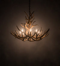 8 Light Tall Mule Deer Antler Chandelier - AWC-3