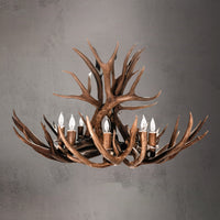 The Roosevelt 8 Light Mule Deer /Whitetail Chandelier - AWC-0