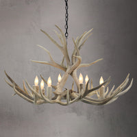 The Roosevelt 8 Light Mule Deer /Whitetail Chandelier - AWC-0