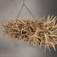 The Summit 8 Light Elk Chandelier