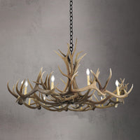 12 Light Elk Antler Chandelier - The Denali AWC-33