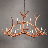 10 Light Crossbar Elk Antler Chandelier - AWC-36