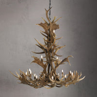 18 Light Elk & Fallow Antler Chandelier AWC-88