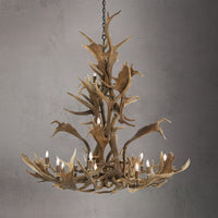 18 Light Elk & Fallow Antler Chandelier AWC-88