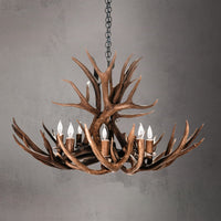 The Roosevelt 8 Light Mule Deer /Whitetail Chandelier - AWC-0