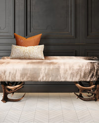 Antler Bench w/Cowhide B-1 & B-2
