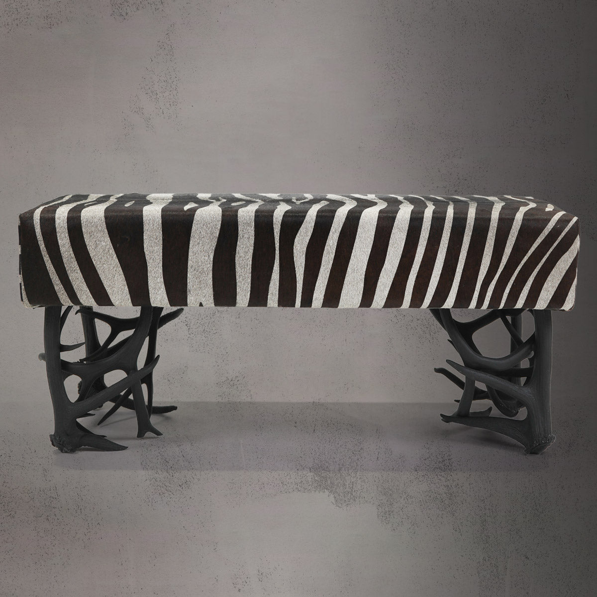 Antler Bench w/Cowhide B-1 & B-2