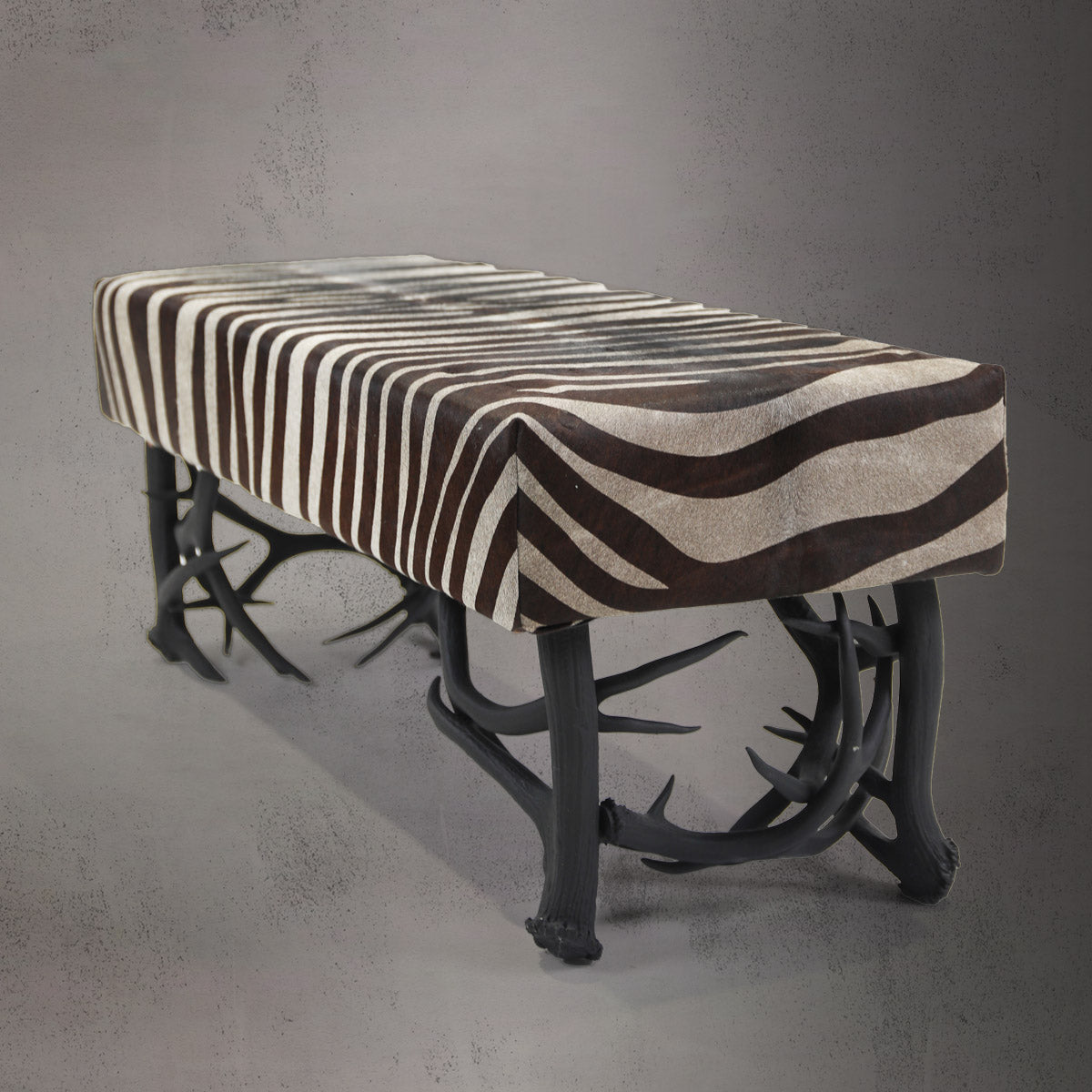 Antler Bench w/Cowhide B-1 & B-2