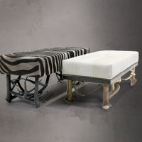 Antler Bench w/Cowhide B-1 & B-2