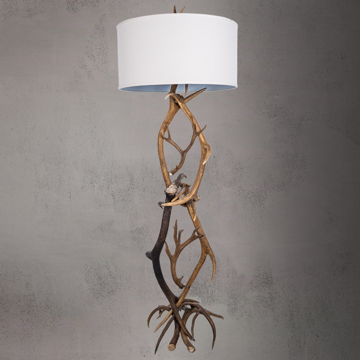 Elk & Mule Deer Floor Lamp / L-12