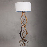 Elk & Mule Deer Floor Lamp / L-12