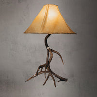 3 Horn Mule Deer Antler Table Lamps