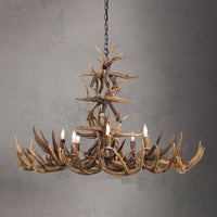 10 Light Whitetail Cascade Antler Chandelier SKU-106