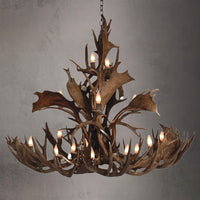Mule/Fallow Cascading Antler Chandelier - SKU-145