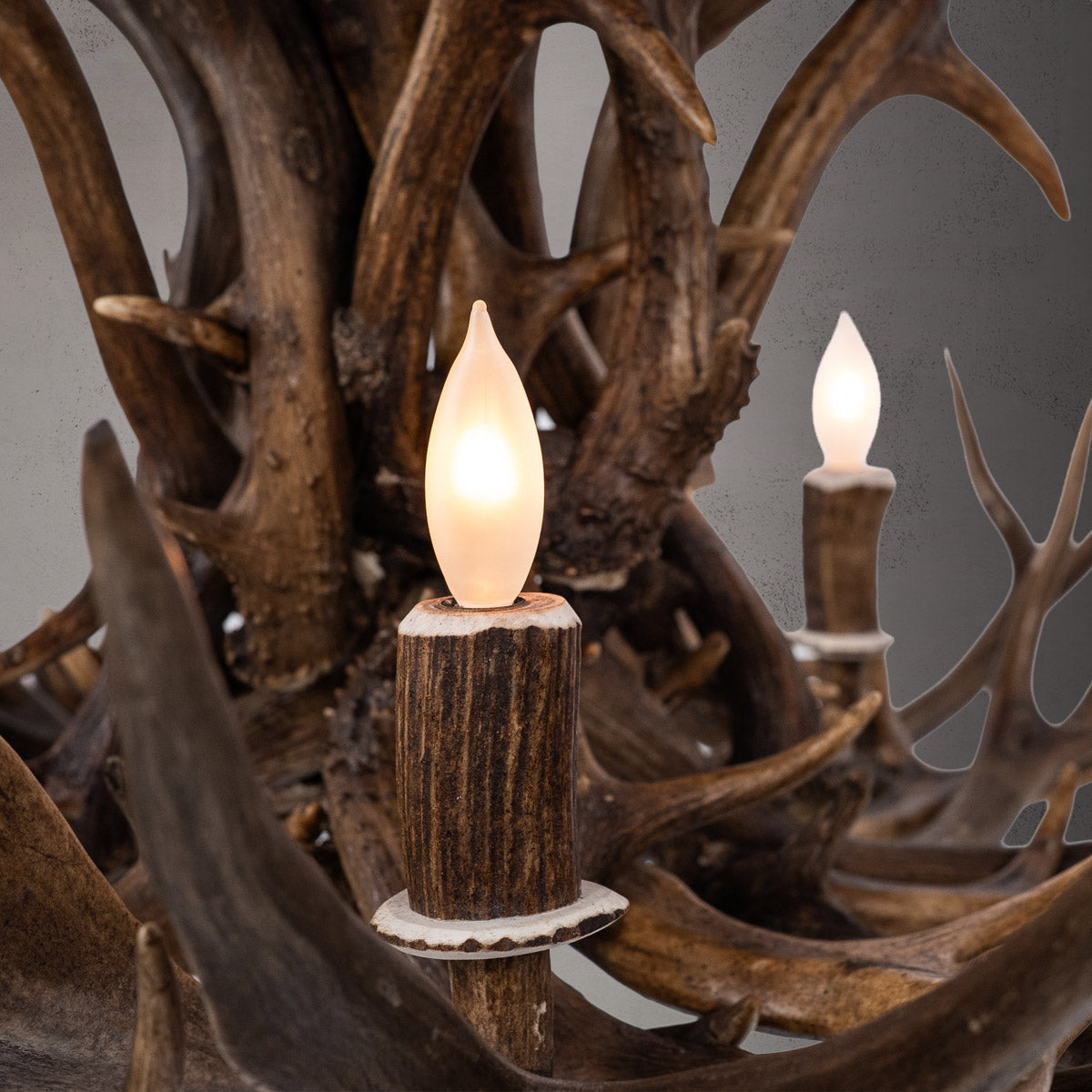 Mule/Fallow Cascading Antler Chandelier - SKU-145