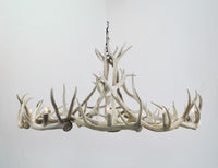 12 Light Elk Wagon Wheel Antler Chandelier SKU-156