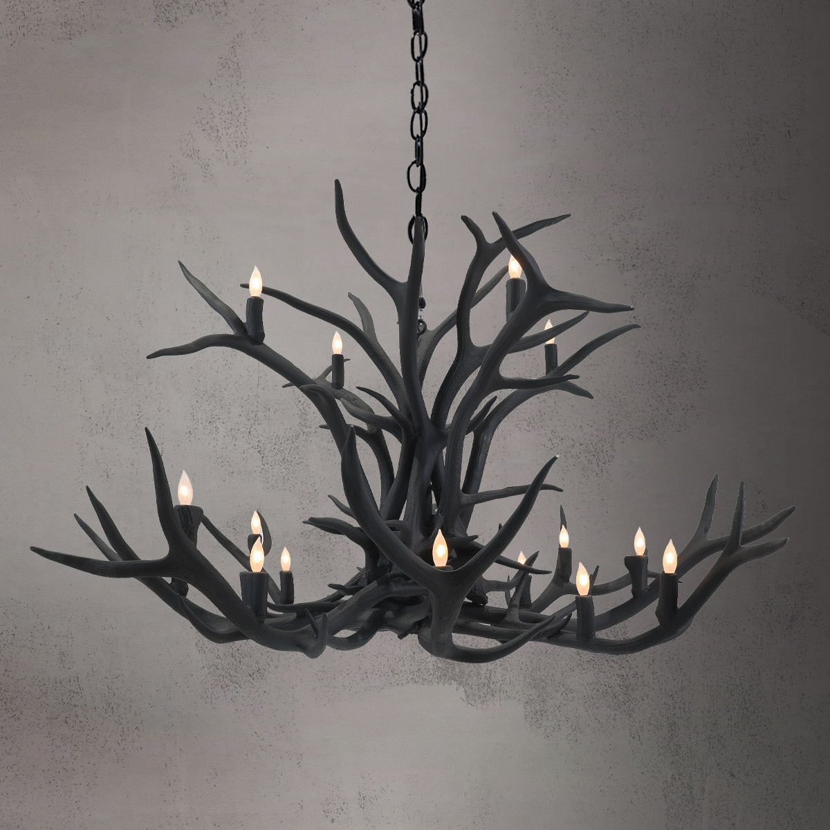 16 Light Double Tier Elk Antler - SKU-90