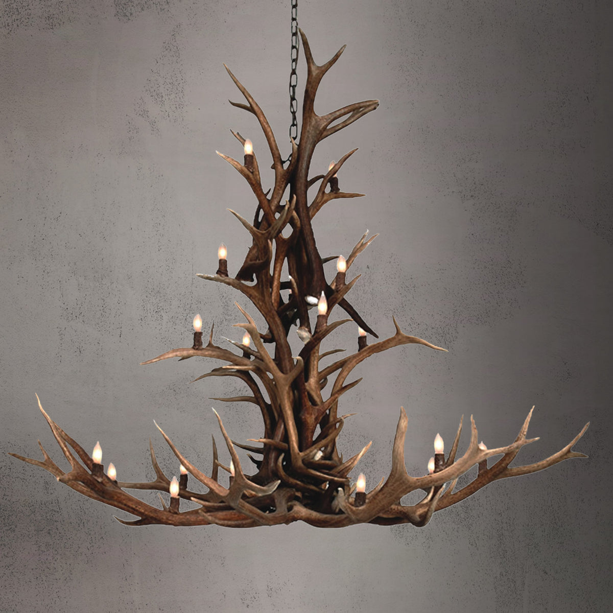 The Olympus Elk/Mule Deer/Whitetail Cascade Chandelier SKU-92