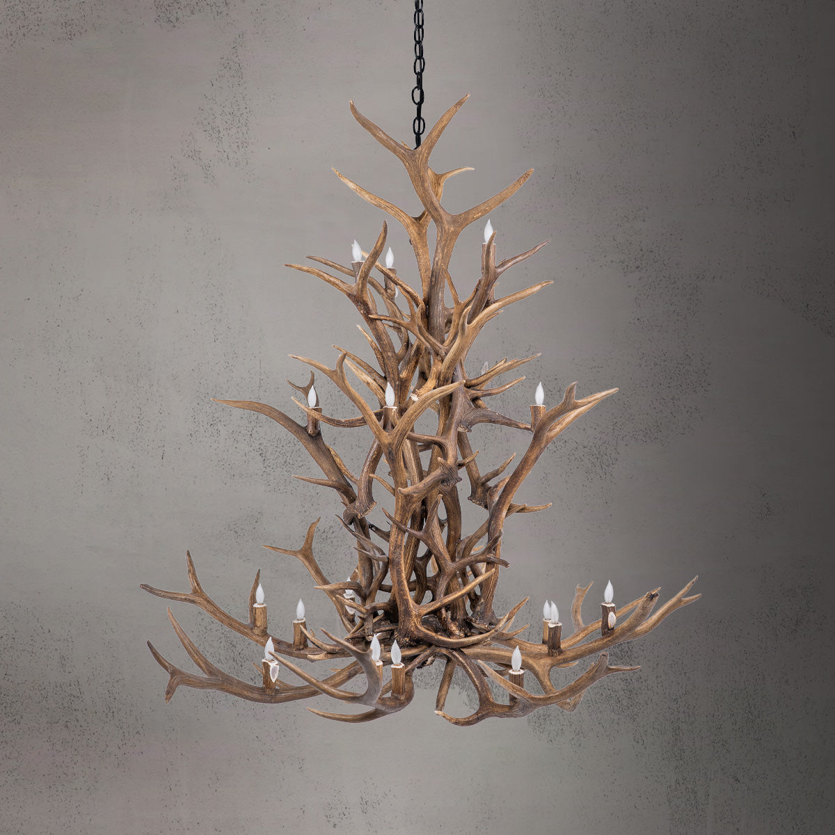 The Olympus Elk/Mule Deer/Whitetail Cascade Chandelier SKU-92