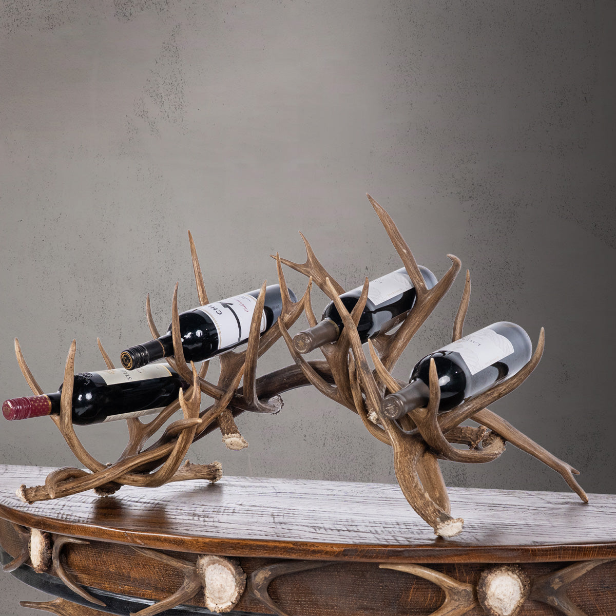 Antler Double Wine Bottle Holder